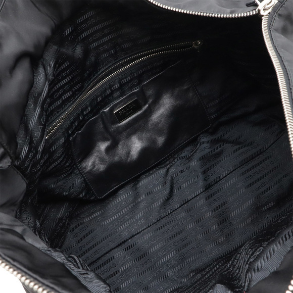 PRADA Black Leather Shoulder Bag - Picture 9 of 10